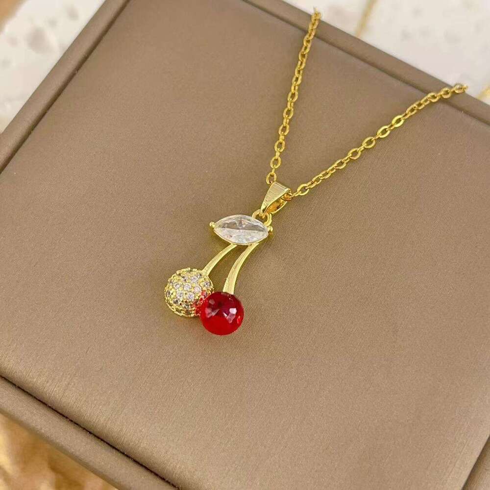 Japanese And Korean Style Niche Design Titanium Steel Necklace For Women Series Geometric Shape Internet Trendy Temperament Clavicle Chain 22B