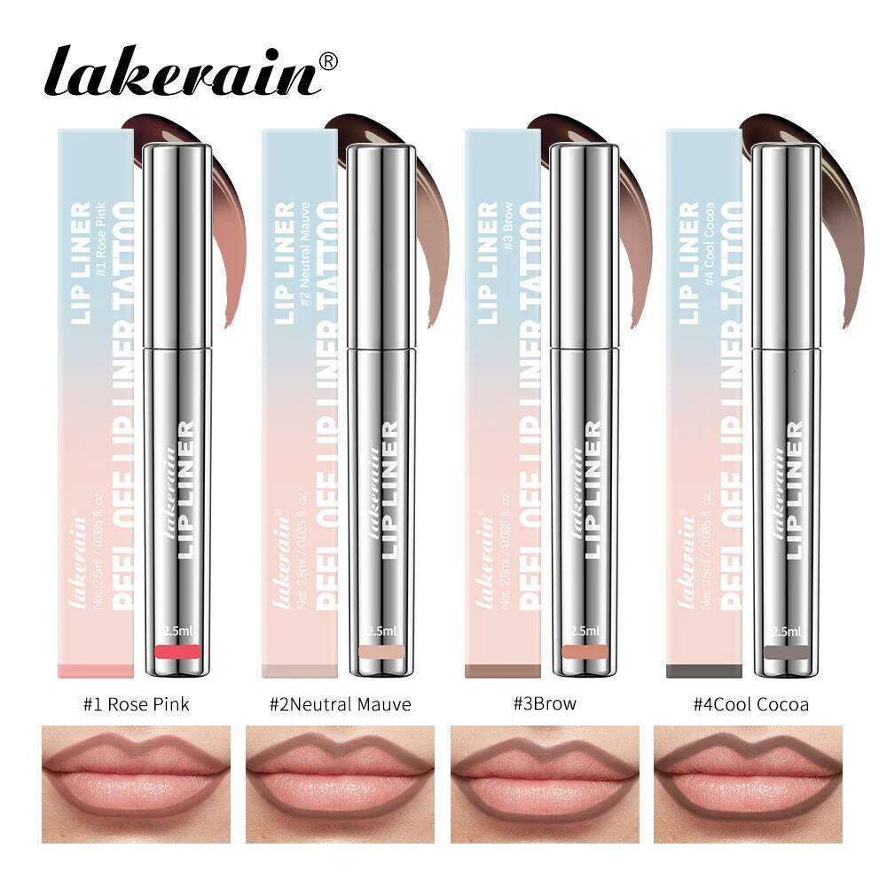 Peel Off Liner Waterproof Long Lip Stick Lasting Makeup Liquid lipliner Containing Hyaluronic Acid Vitamin E X250716