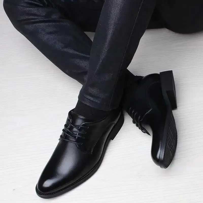2025 New Fashionable Versatile Men Shoes Heightening Shoes Spring British Casual Business Flats Comfortable Shoes W250716
