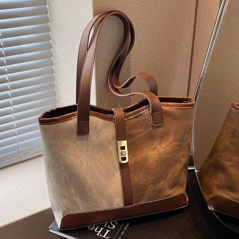 2025 New Handbags High-End Trendy Color-Block for Women Shoulder Bags Large Capacity