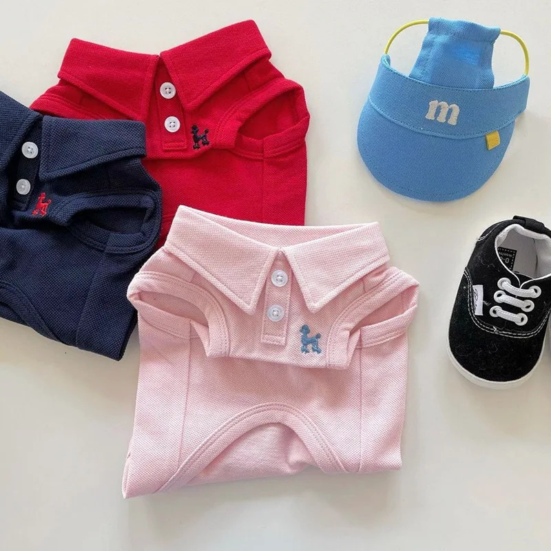 Pet Dog Polo Shirt Cool Clothes Soft Breathable Yorkie Chihuahua Puppy Vest for Small Medium Dogs Costumes 250711