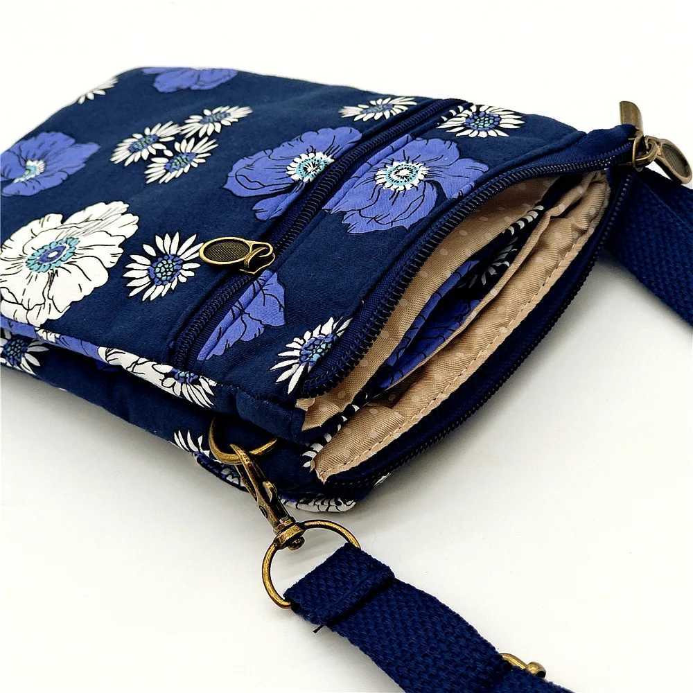 Cotton Floral Womens Crossbody Shoulder Bag Ladies Mini Handbag Female Cloth Sack Small Phone Purse Wallet Pouch for Girls 2025