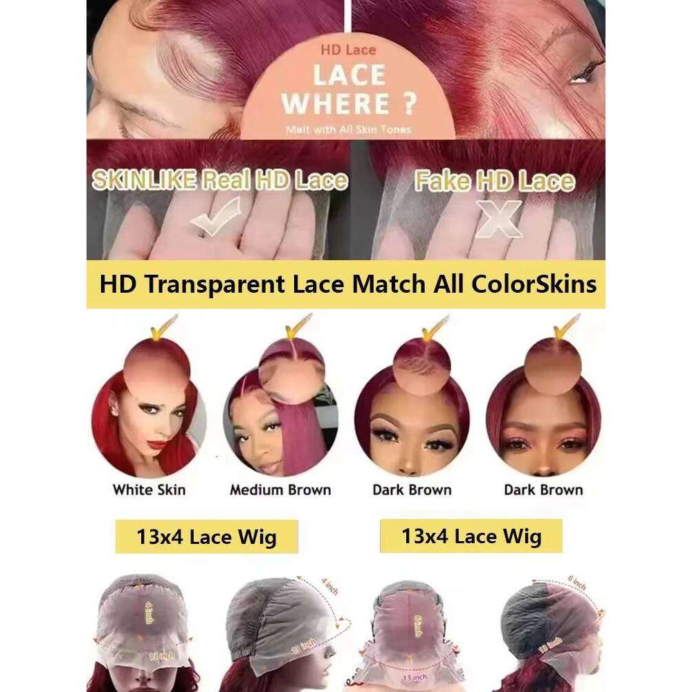 250 Density 99J Bury Deep Wigs 13x6 HD Transparent Frontal Curly Human Hair 30 Inch Water Wave Lace Front Wig