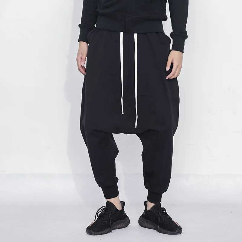 New Arrivals Hip Hop Harem Pants Men Streetwear Ribbon Joggers Men Casual Cotton Mens Sweatpants Male Trousers LBZ38 y250716