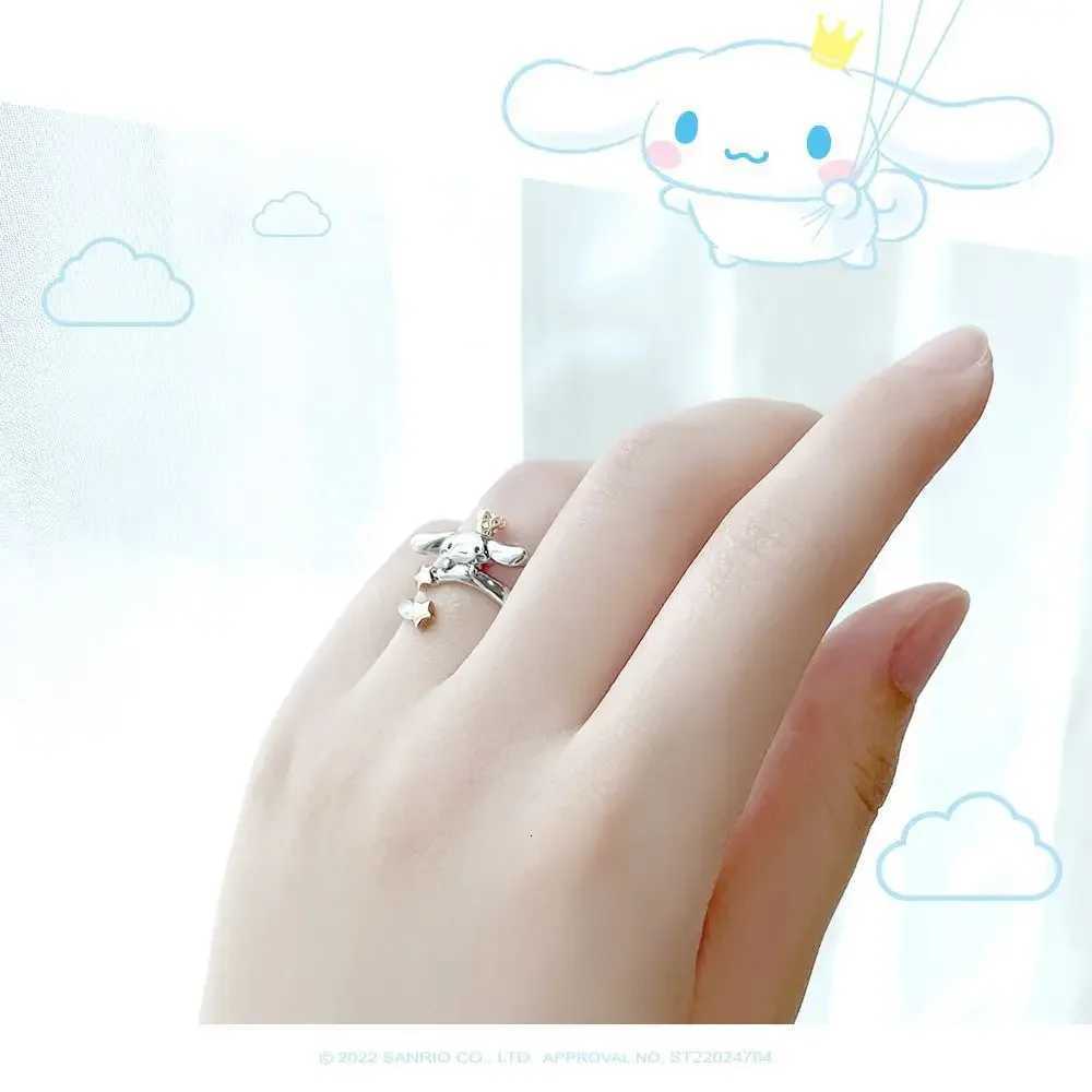 Sanrio Necklace Metal Adjustable Open Ring Bracelet Fashion Silver Golden Color Adjustable Knuckle Joint Cartoon Jewelry Gifts w250716