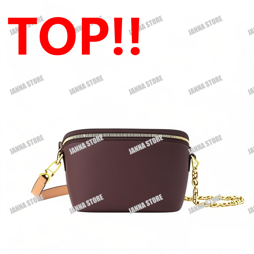 TOP.M13449 Luxury Designer Mini cherry BumBag - Stylish & Durable Genuine Leather - & Jannastore