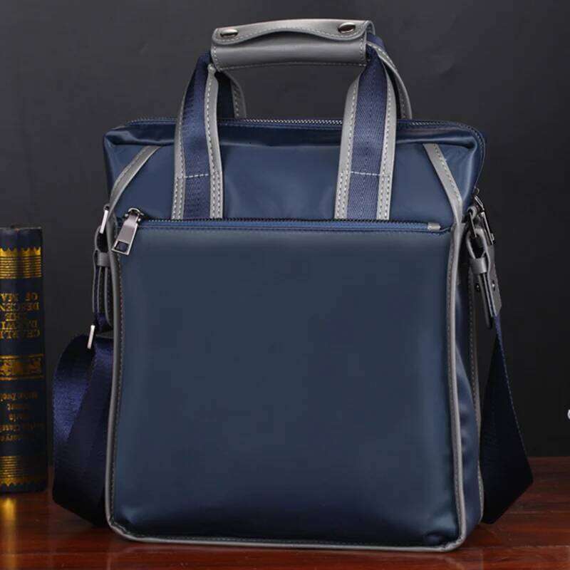 Men's Shoulder Messenger Bag Multifunctional Largecapacity Waterproof Wearresistant Lightweight Business Casual Handbag