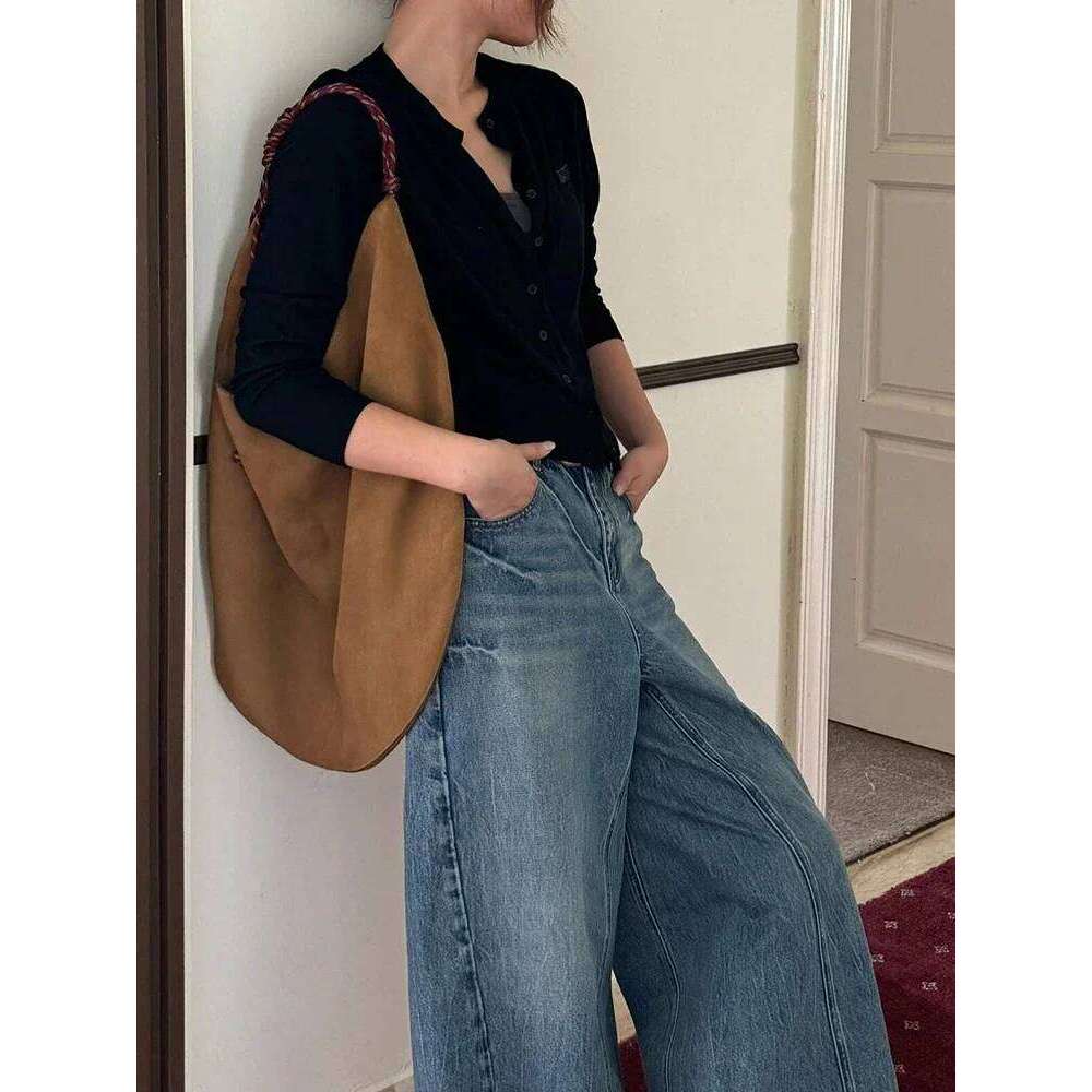 Tote Bag Big Ladies 2024 New Autumn/winter High-grade Niche Design Large Capacity Retro Commuter Handbag Shoulder Bags