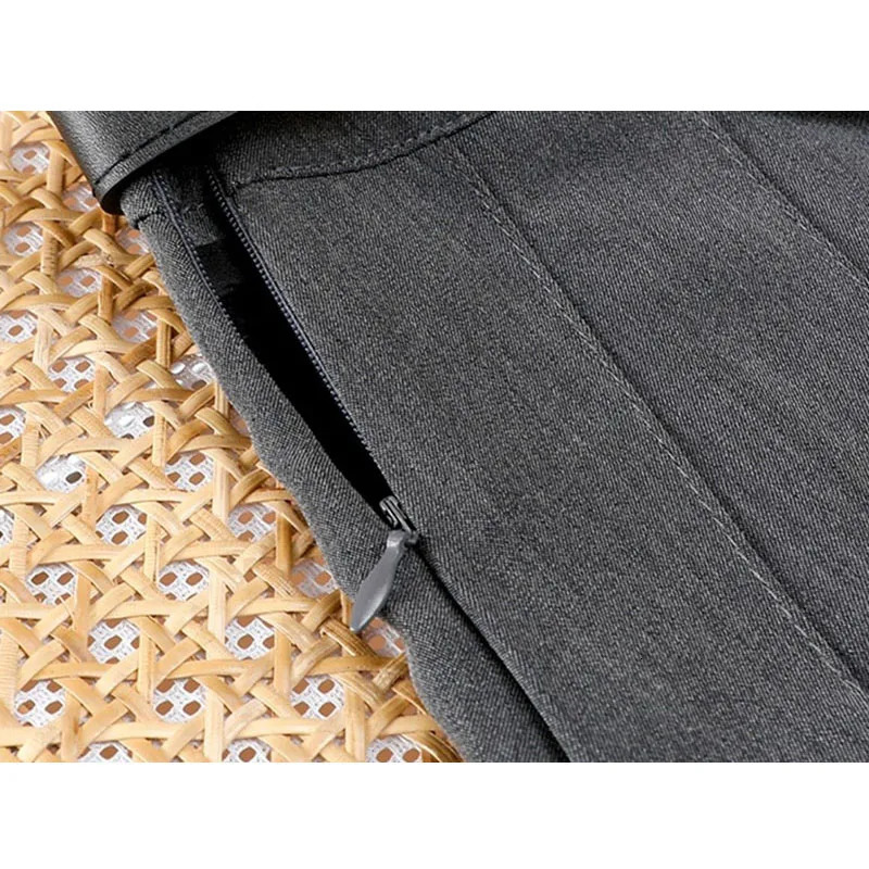 Lucyever All-Match Pleated Skirts Women Autumn Winter High Waist A-Line Folds Skirts Female Korean Fashion with Belt Midi Skirts 250715