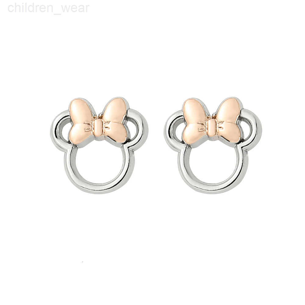 Disney Mickey Ear Studs Earrings Luxury Charm Jewelry Mickey Mouse Bowknot Earrings Fashion Accessories for Party Gifts W20250716