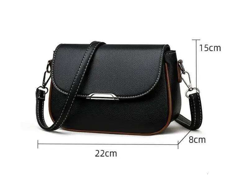 2025 New Women Large Flip Cover Postman Small Square Single Shoulder Crossbody Fashion Versatile Handbag Beauty Bag