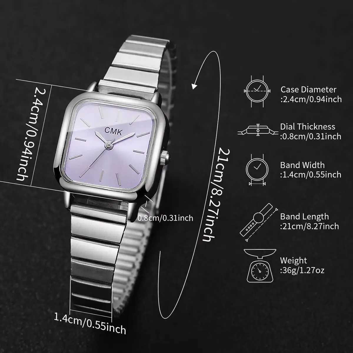 Fashion Tra-Thin Str Wen Es Ladies Square Quartz Wrist Clock Reloj MujerWithout Box Y250715