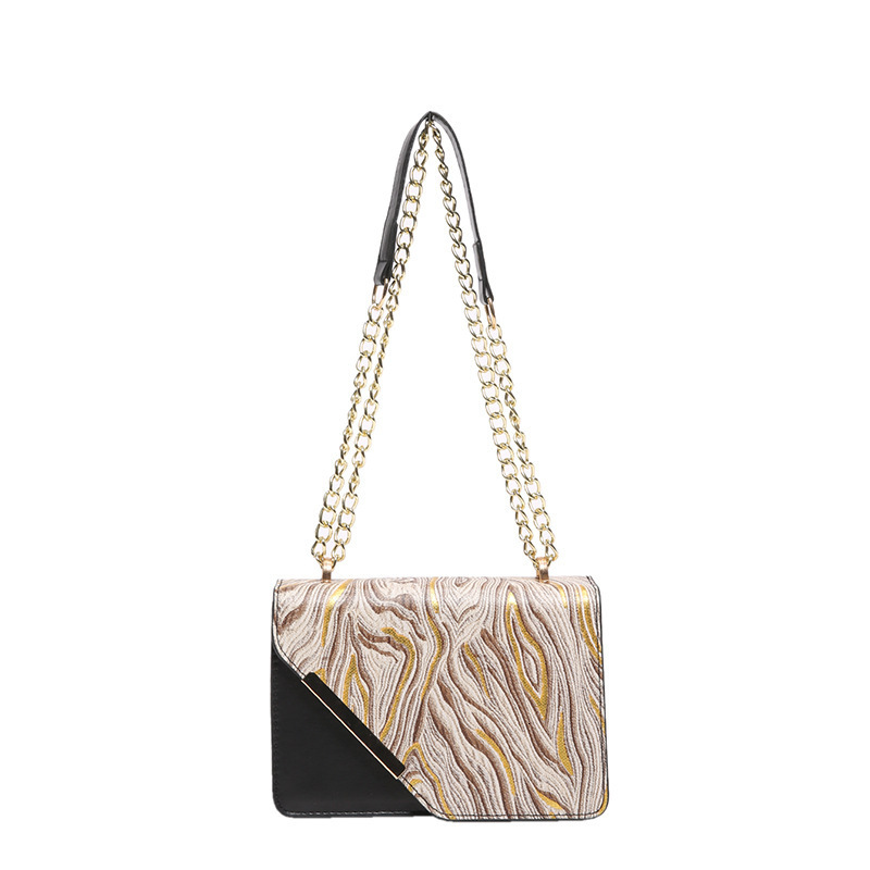 Designer 2025 Summer Style Textured Color Block Single Shoulder Trendy This Year Ladies' Aesthetic Personality Crossbody Light Luxury Women'