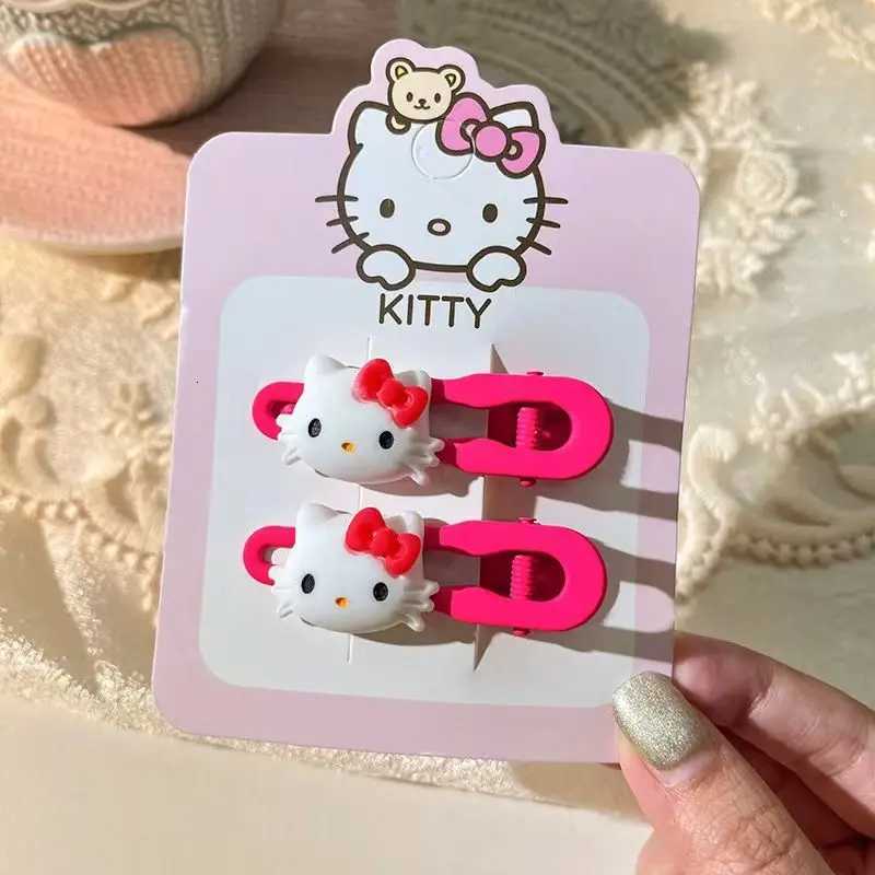 Sanrio 50pcs/lot Kawaii Cartoon Characters Hello Kitty Kuromi My Melody Duckbill Hairpin Cartoon Cute Girl Heart Headdress Wholesale w250716