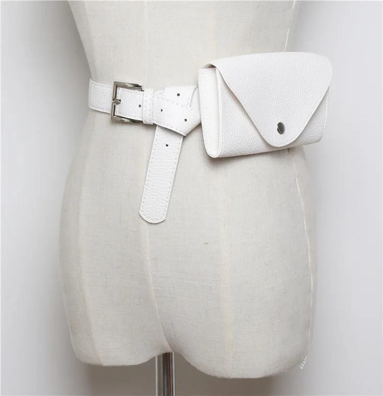 Waist Bag PU Leather Fanny Pack Femal Belt Phone Pouch Small Chest Pack Bags Vintage Women Belt Messenger Bags 250714