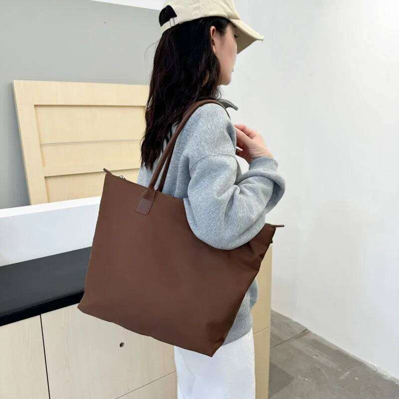 Large Capacity Canvas Tote Oxford Fashion Handbag New Women's Simple Shoulder Bag Female Waterproof Shopping Bags