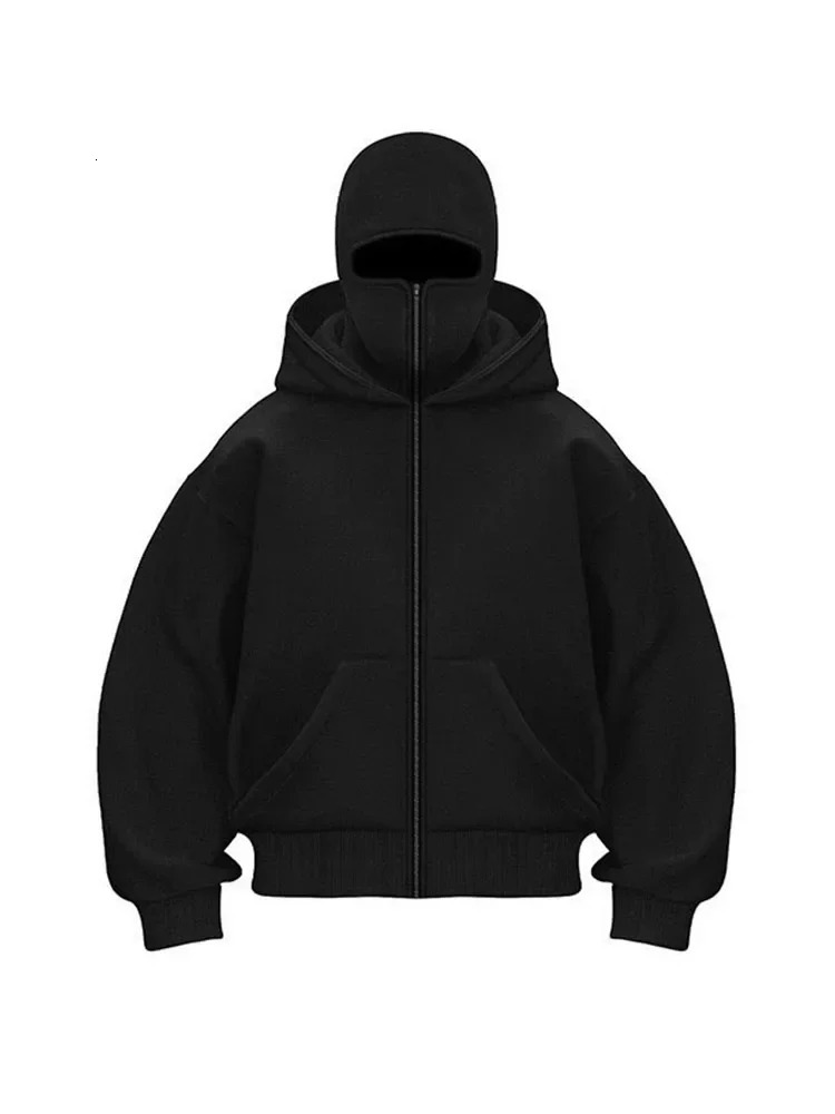 Cardigan Zipper Hoodies Men Women Thickened blank Solid Color Ins Net Red Explosion Models Winter Loose Couple Leisure Jacket 250716