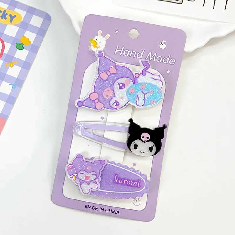 Sanrio ute tsartun Sanrio hair clip sweet girl acrylic hair clip broken hair clip BB clip bangs side clip hair accessory w250716