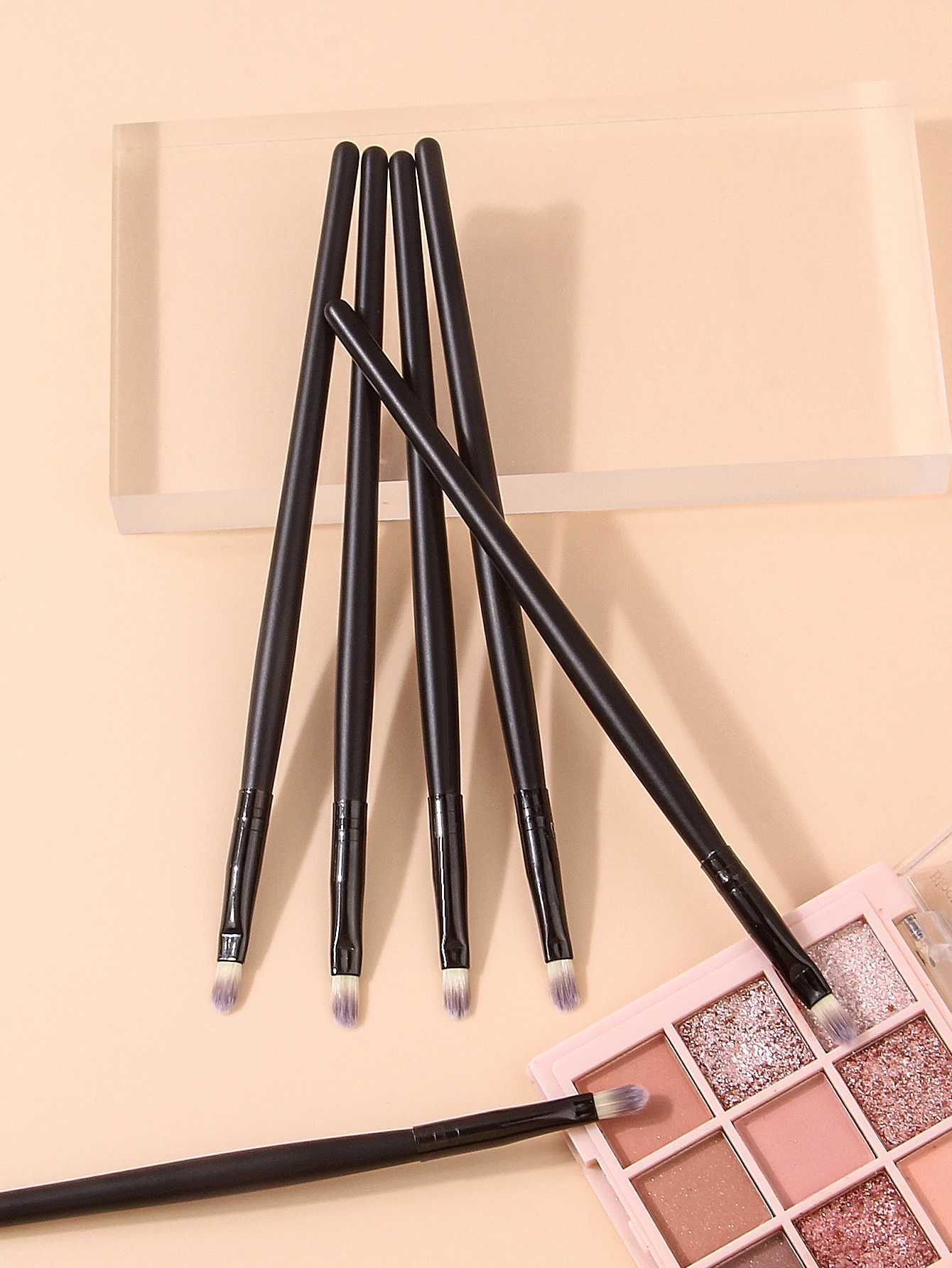 6PCS Professional Makeup Brushes Set - Lip Concealer Detail Eyeshadow Eyeliner Brush with Wooden Handle Beauty Tools XJ2500716