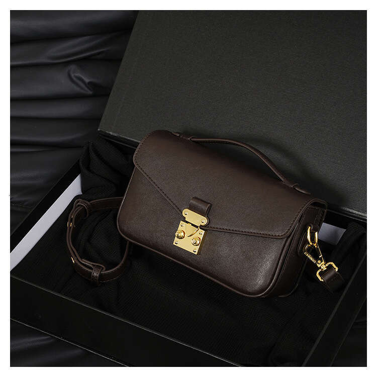 Borse autunno/inverno alla moda in pelle quadrata cuoio sente vintage spalla per viaggiatura versatile borsa trasversale