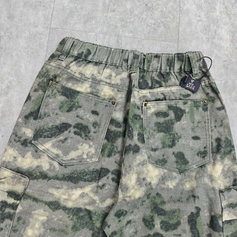 Fashion Cleanfit Style Camouflage Loose Oversize Vintage Streetwear Trousers High Street Casual Cotton Cargo Pants For Men Z260315