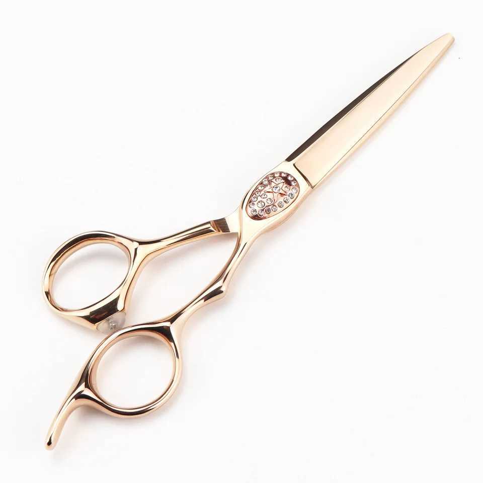 Japan 440c Professional Hairdressing Scissors 6 inch Barber Sharp Scissor Hair Stylist Dedicated Hair Scissors Sets Rose Gold W250716