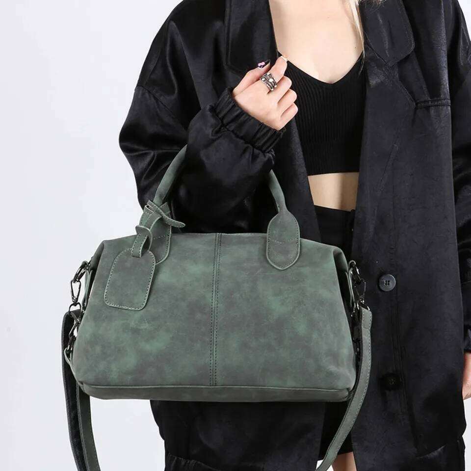 Large Capacity Shoulder Crossbody Hand Bags For Women Shopper Sac Quality Suede Leather Handbag Lady Travel Tote Bag Summer