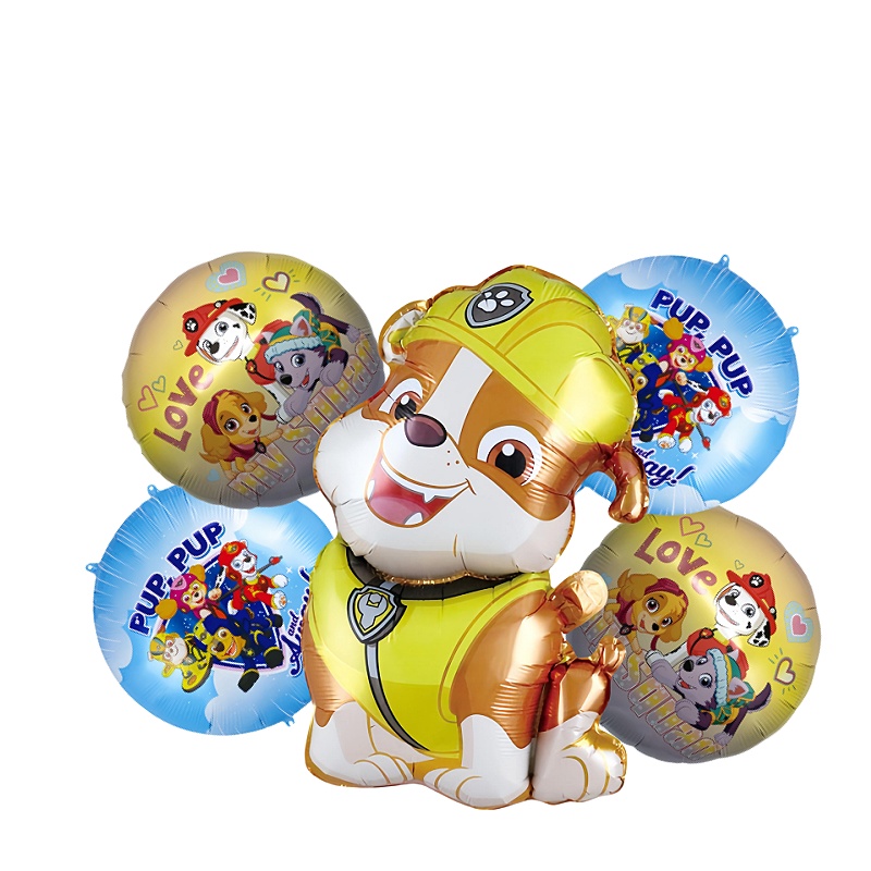 20-inch Paw Patrol themed cartoon aluminum film balloons, decorative balloons, party decoration items and atmosphere decoration