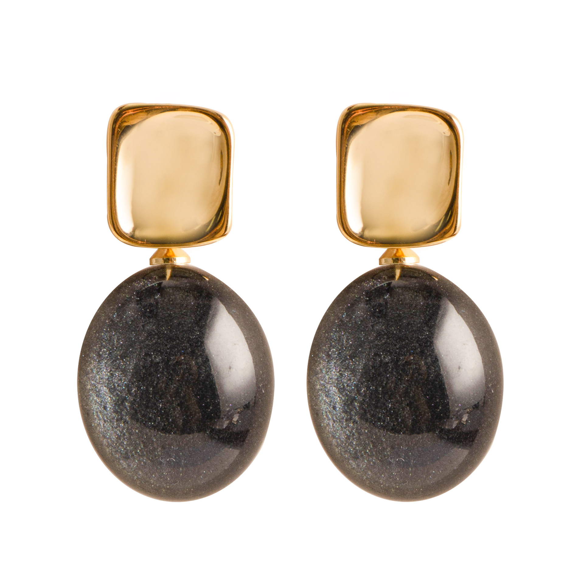 Autumn Winter New Artistic Melad Style Geometric Earrings for Women High-end Light Niche Personality Sier Needle Ear Jewelry