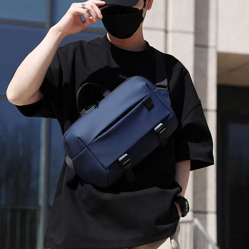 Mens Bag With Large Capacity Trendy Versatile able Casual Simple Waterproof Single Shoulder Cross Body Bag
