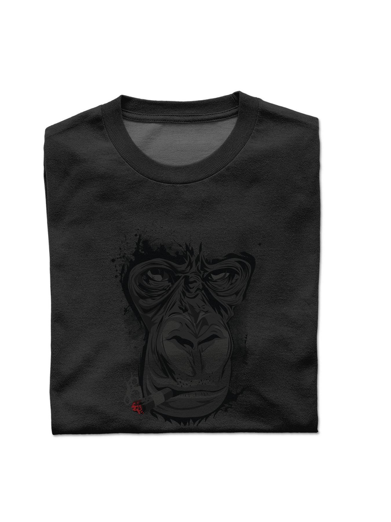 Round collar black Cotton Men S-3XL White T Shirts Wolf Short sleeve Wed 86 i