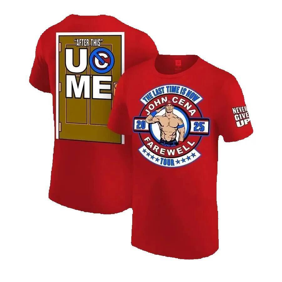 John Cena Wrestling T-shirt Men, Summer Sports T-shirts for Outdoor Sports, Unisex Round Neck T-shirts, Short Sleeve T-shirt, Men's Casual Clothi