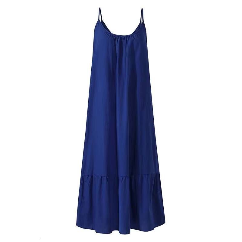 Strap White Beach Woman Dress 2021 Summer Loose Casual Maxi Dresses For Women Size Robe Femme dongdumaoyi