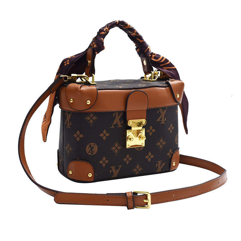 Handheld Box Fashion Old Flower Single Shoulder Crossbody New Niche Brand Live Streaming Women's Bag