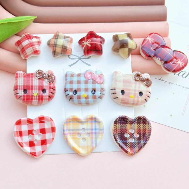 Sanrio New Jibbitz Grid Hello Kitty Shoes Charms for Clogs Fashion DIY Accessories Summer Beach Sandals Shoes Accessories w250716