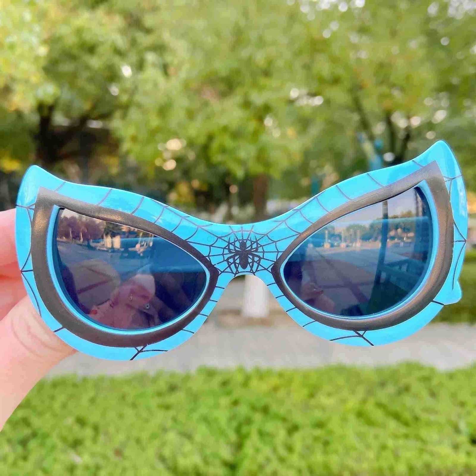 Disney NEW Disney Spiderman Sunglasses Plastic Action Toys Figure Anime Spider Cartoon Fashion Sunglasses Cute Gifts For Kids Toys W20250716