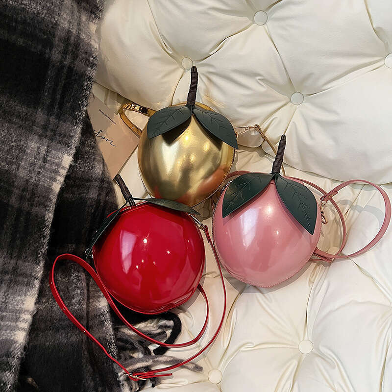Personalized Creative Watermelon 2025 Cute Sweet Girl Fashion Niche Design Stylish Single Shoulder Crossbody Small Round Bag