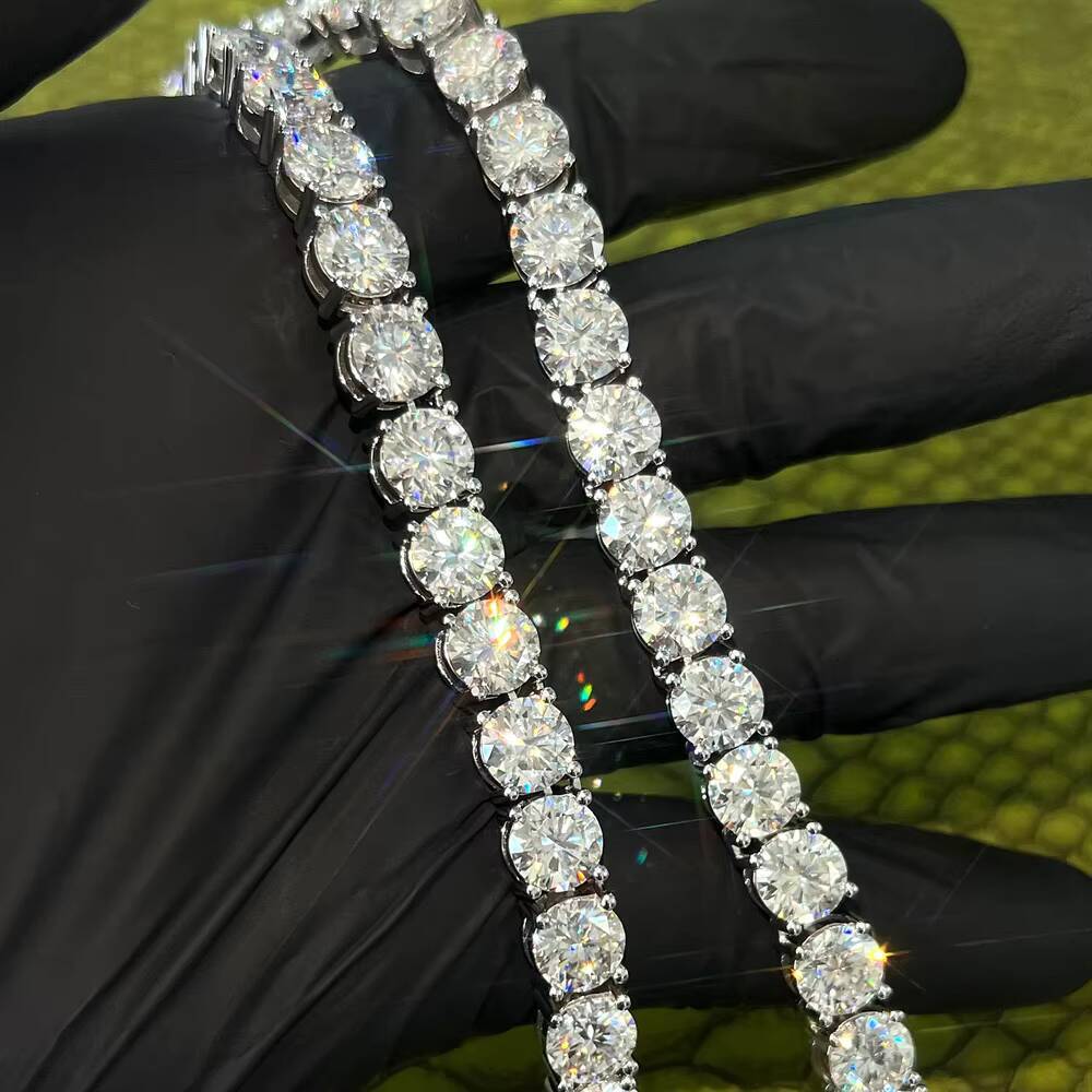 5mm Factory Wholesale Tennis Bracelet 925 Sterling Silver GRA Certificated VVS Moissanite Tennis Chain