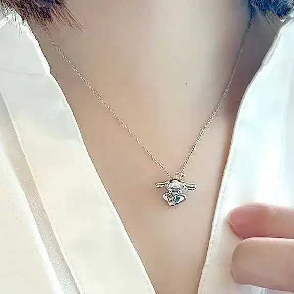 Sanrio Necklace Metal Adjustable Open Ring Bracelet Fashion Silver Golden Color Adjustable Knuckle Joint Cartoon Jewelry Gifts w250716