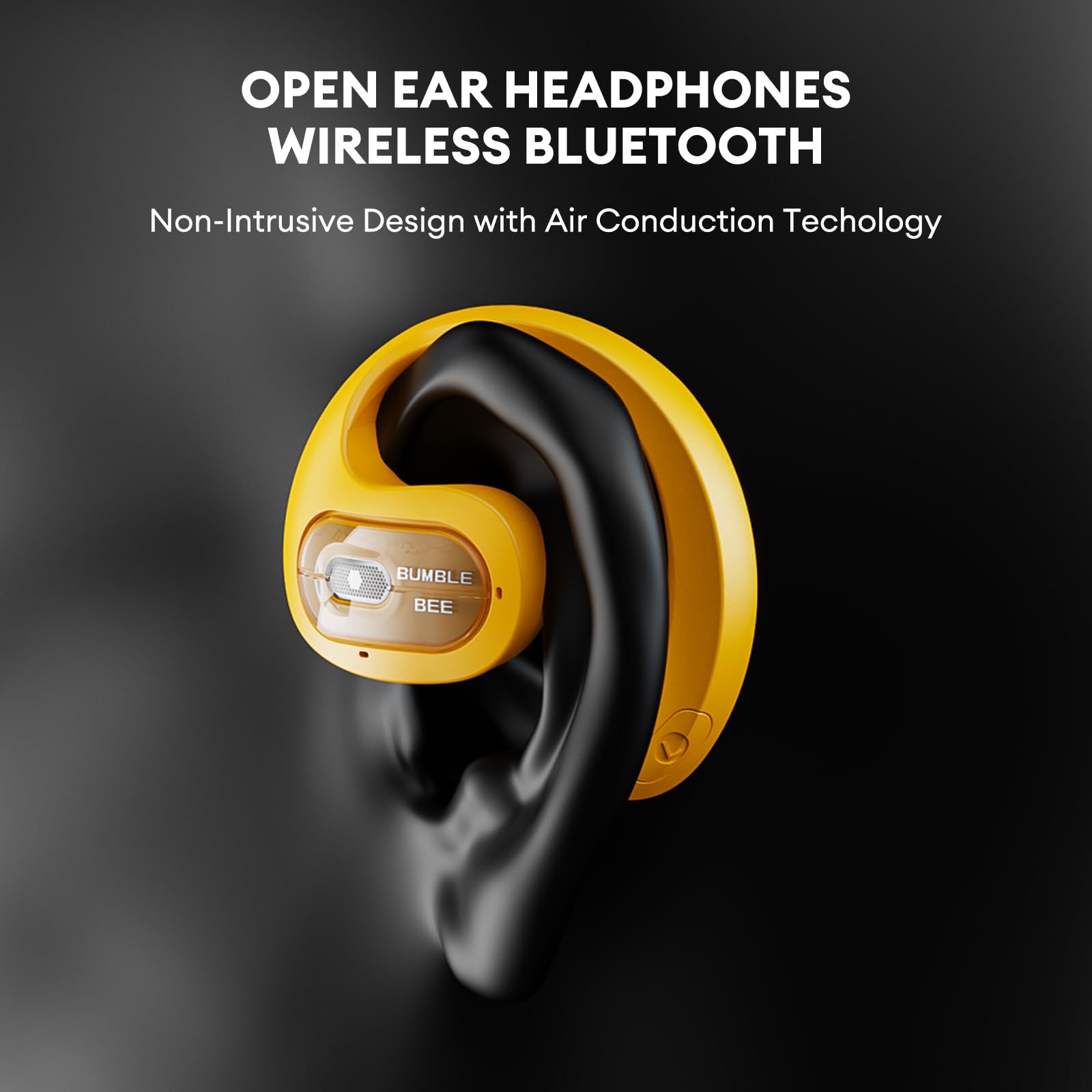 TRANSFORMERS Ear Hook Headphones Bumblebee Bluetooth 5.4 OWS Earphones Low Latency Sport Gaming Earbuds HD Call with Mic Cell Phone TF-T07