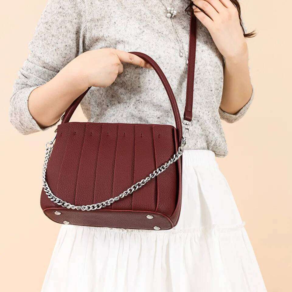 Pleated Organ Original Brand Women's Shoulder Crossbody Bag Clutch Hand Bags for Mother Small Women Handbag New