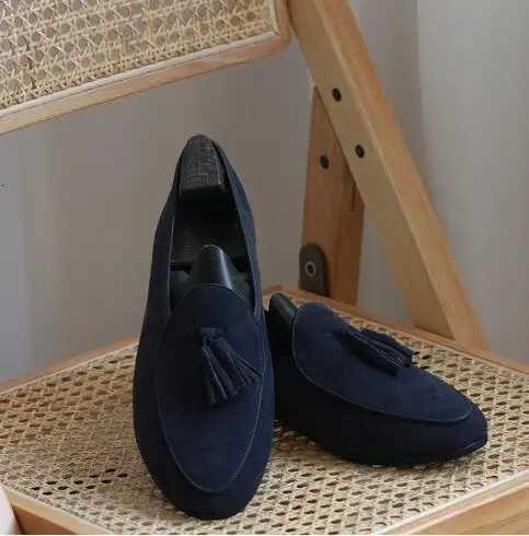 2025 Summer Mens Casual Shoes Fashion Slip-on Fishermen Flats Sheepskin Lazy Shoes W250716