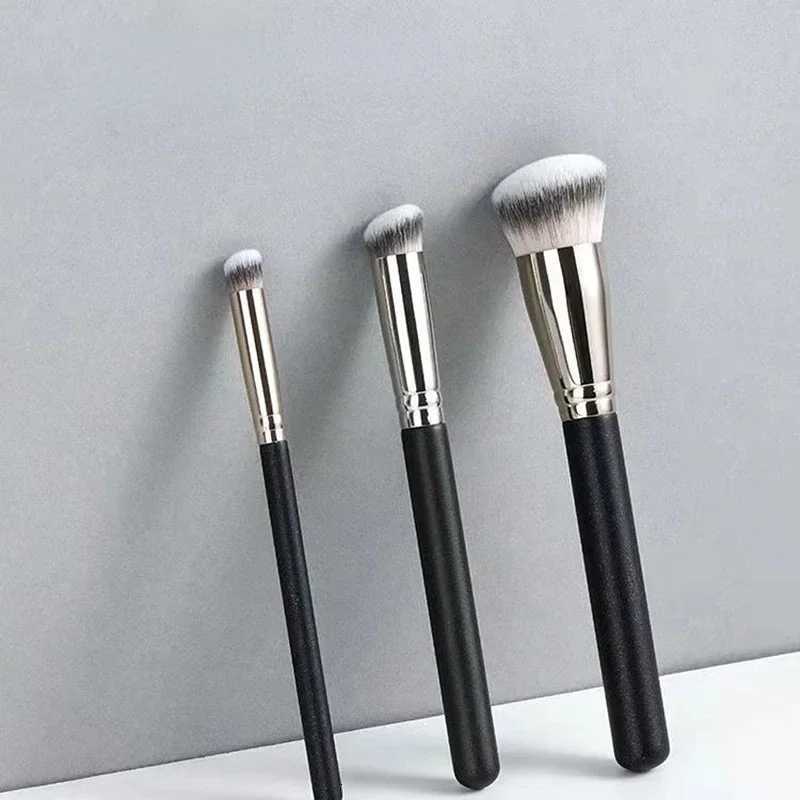Makeup Brushes Foundation Concealer Angled Seamless Cover Synthetic Dark Circle Liquid Cream Cosmetics Contour Brush Beauty Tool XJ2500716