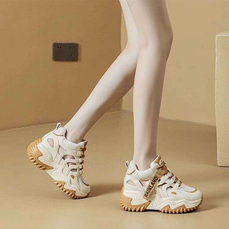 Pre-Order Trendy Dad Shoes for Women Summer 2024 New Hollow Mesh Versatile Thick-Soled Casual