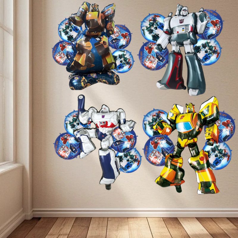 46-inch super-large Transformers decorative balloon cartoon aluminum film balloon party atmosphere decoration prop shooting prop