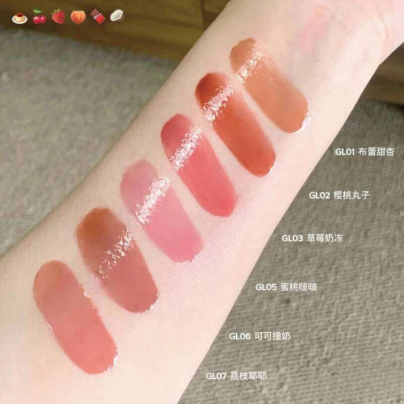 UKISS Cosmetics 6color/2g Lips Frozen Shiny Plump Light Mirror Like Appearance Appears White Lipstick Long Lasting Makeup
