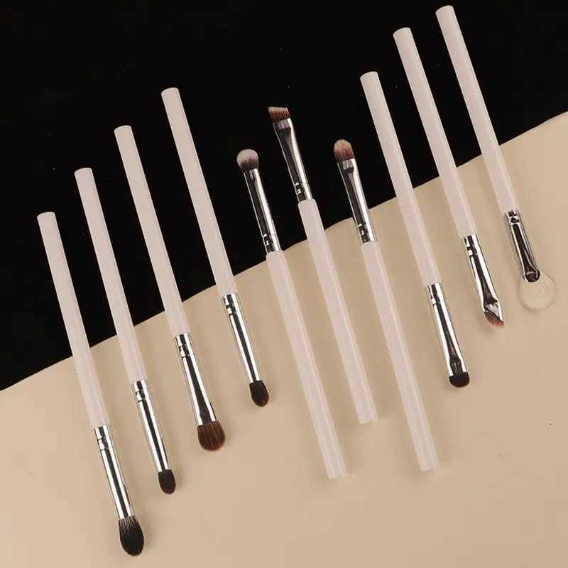 10-in-1 Professional Makeup Brushes Set - Eyeshadow Eyeliner Eyebrow Brush Kit with Soft Synthetic Bristles Travel-Friendly Kit XJ2500716