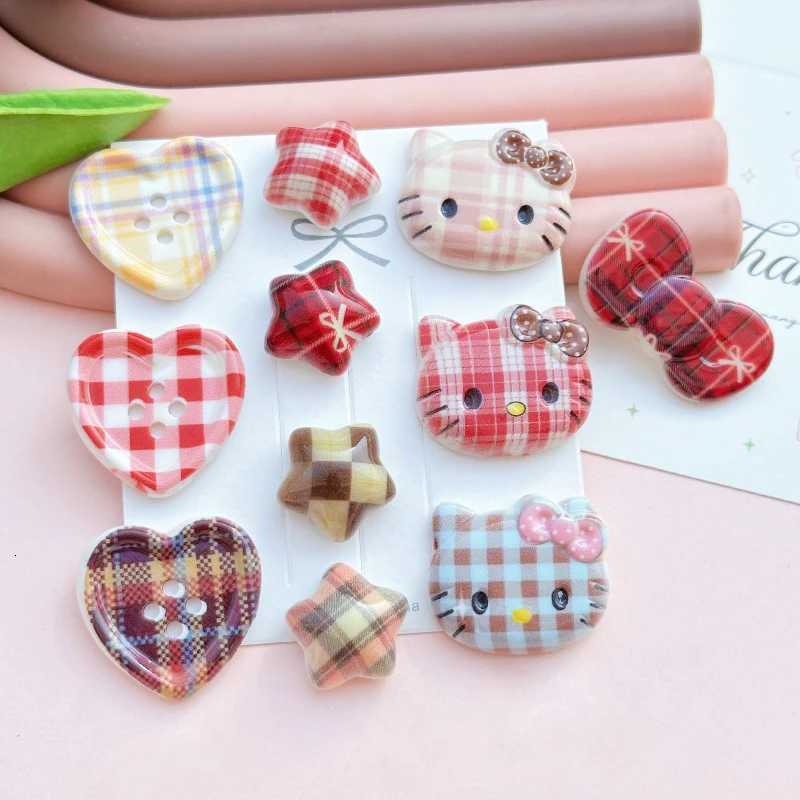Sanrio New Jibbitz Grid Hello Kitty Shoes Charms for Clogs Fashion DIY Accessories Summer Beach Sandals Shoes Accessories w250716