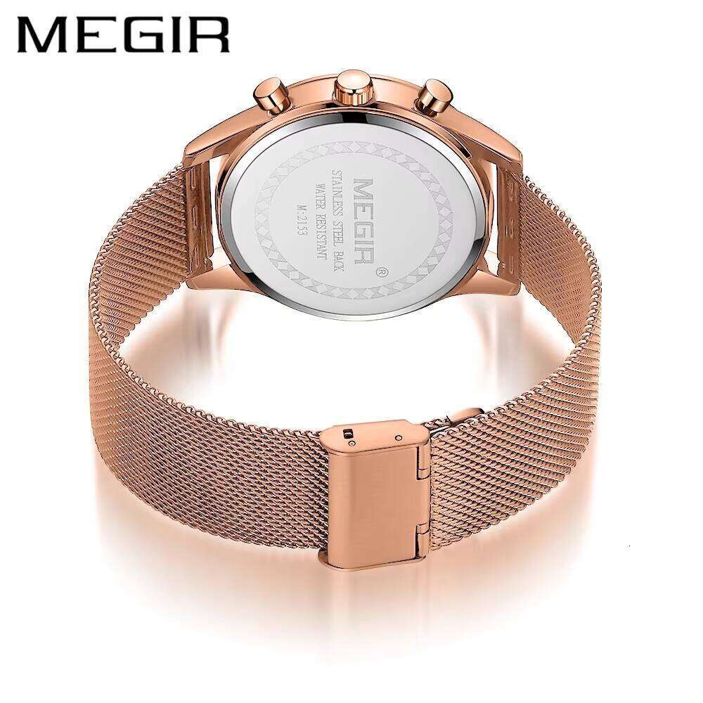 Ultra-Thin Men's Watch - 44mm Stainless Steel Chronograph with Luminous Hands & Date Display | Waterproof Dress Watch (5 Colors)