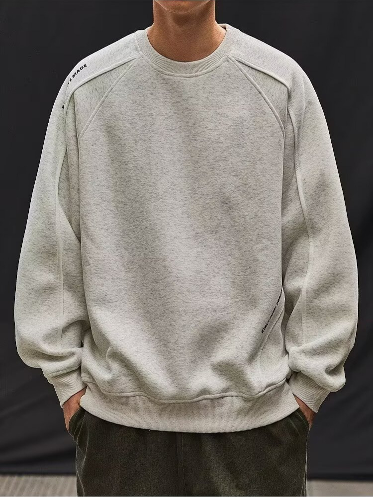 J83101 Sweatshirts for men spring 2025 new styles for inner wear loose heavyweight